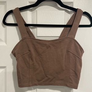 Costa Blanca Brown Crop Top